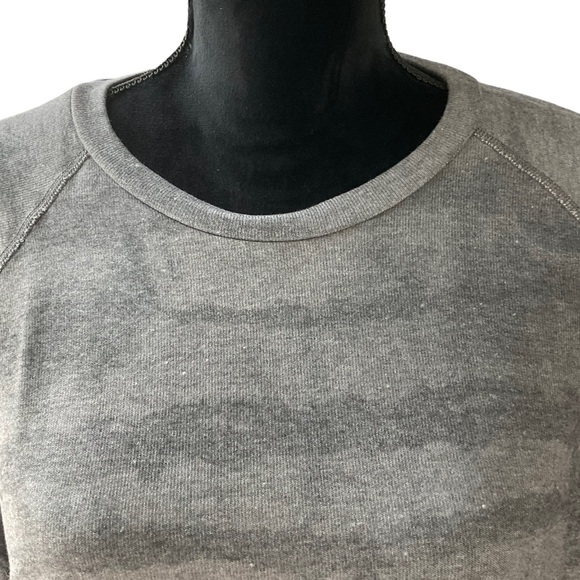 Beyond Yoga Hacci Raglan Pullover Gray Striped - Picture 4 of 9